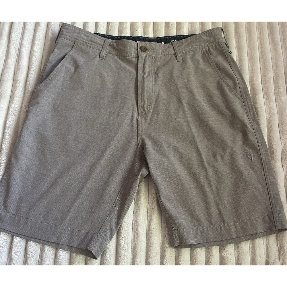 Vissla Shorts Mens 32 Gray Hybrid Chino Performance Casual
